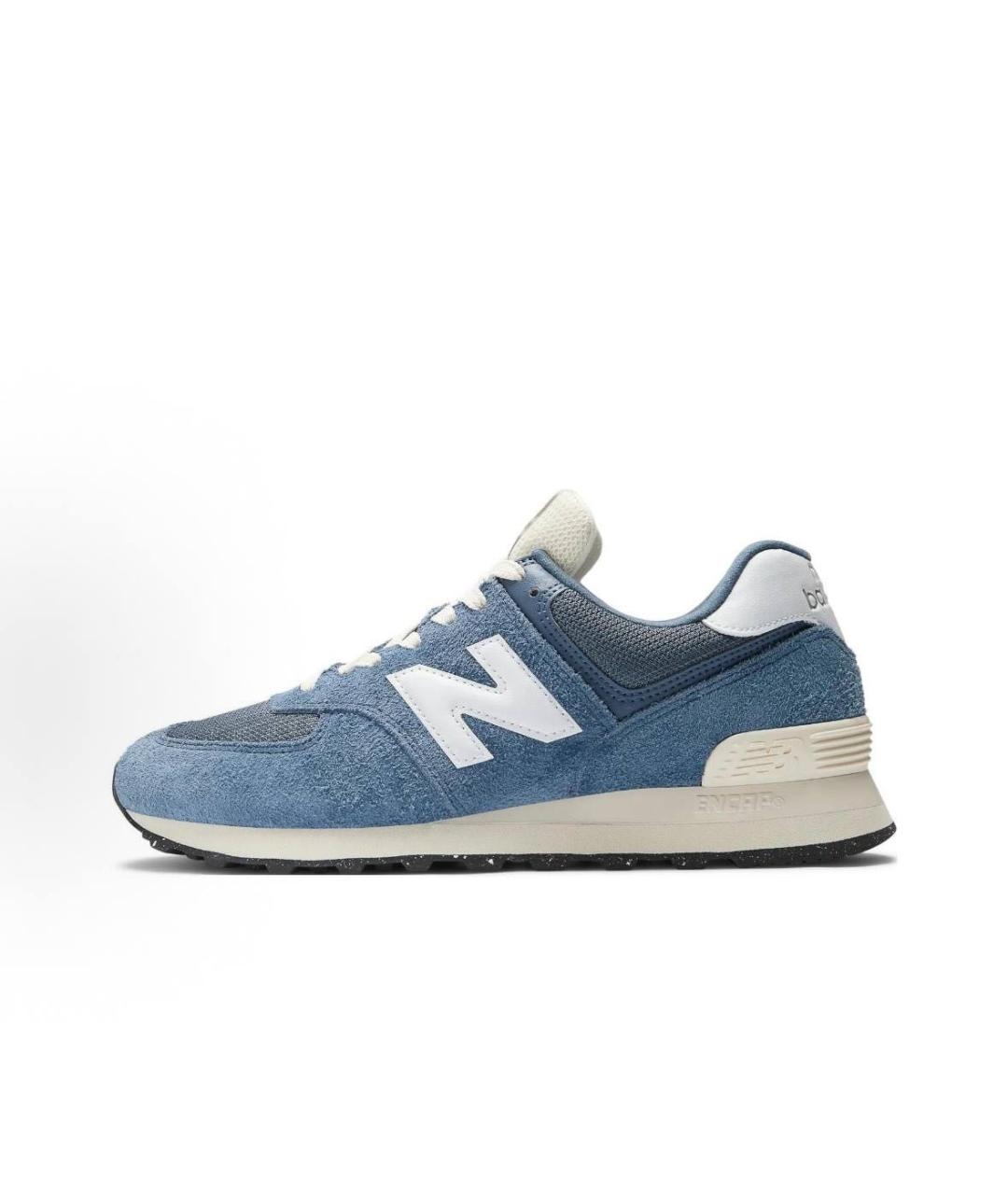 NEW BALANCE Синие замшевые высокие кроссовки / кеды, фото 6