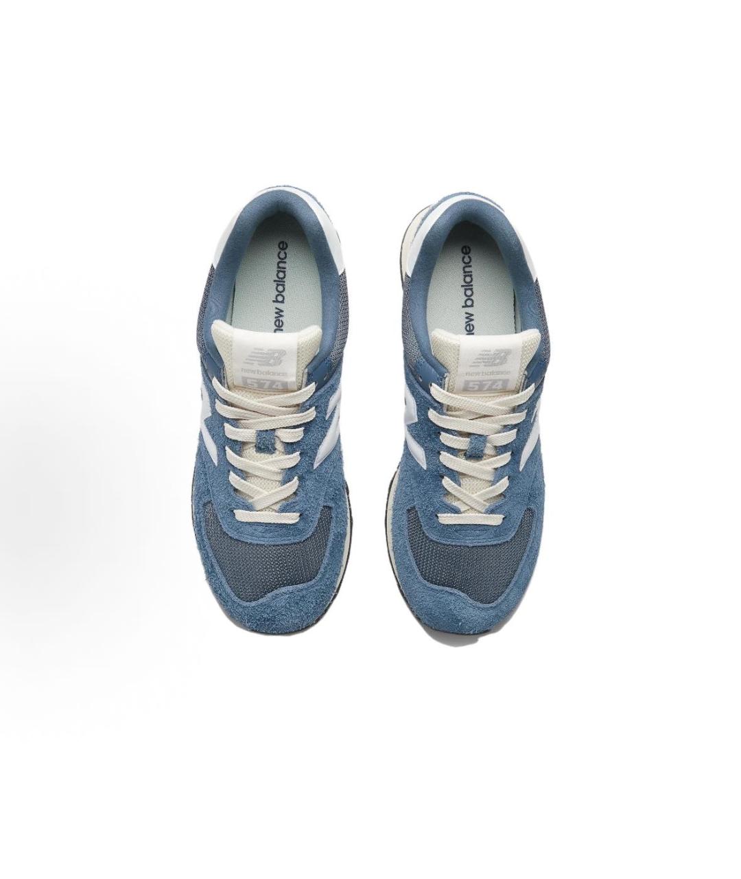 NEW BALANCE Синие замшевые высокие кроссовки / кеды, фото 2