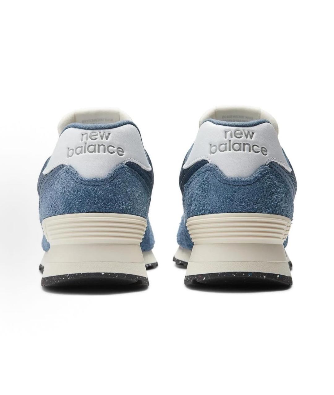 NEW BALANCE Синие замшевые высокие кроссовки / кеды, фото 4