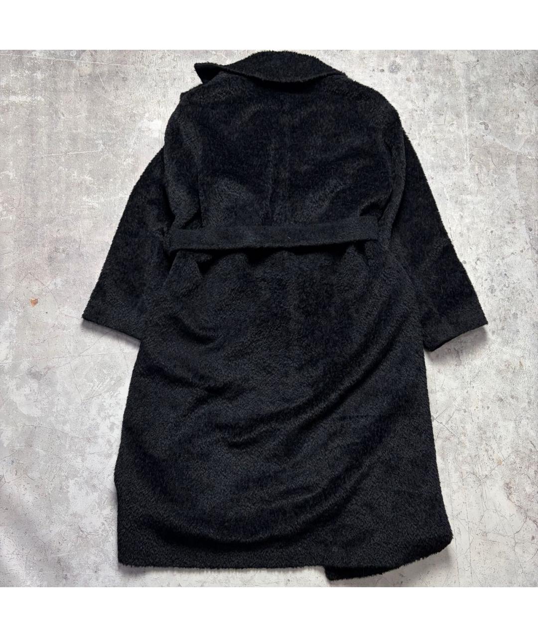 MAX MARA STUDIO Черное шерстяное пальто, фото 2