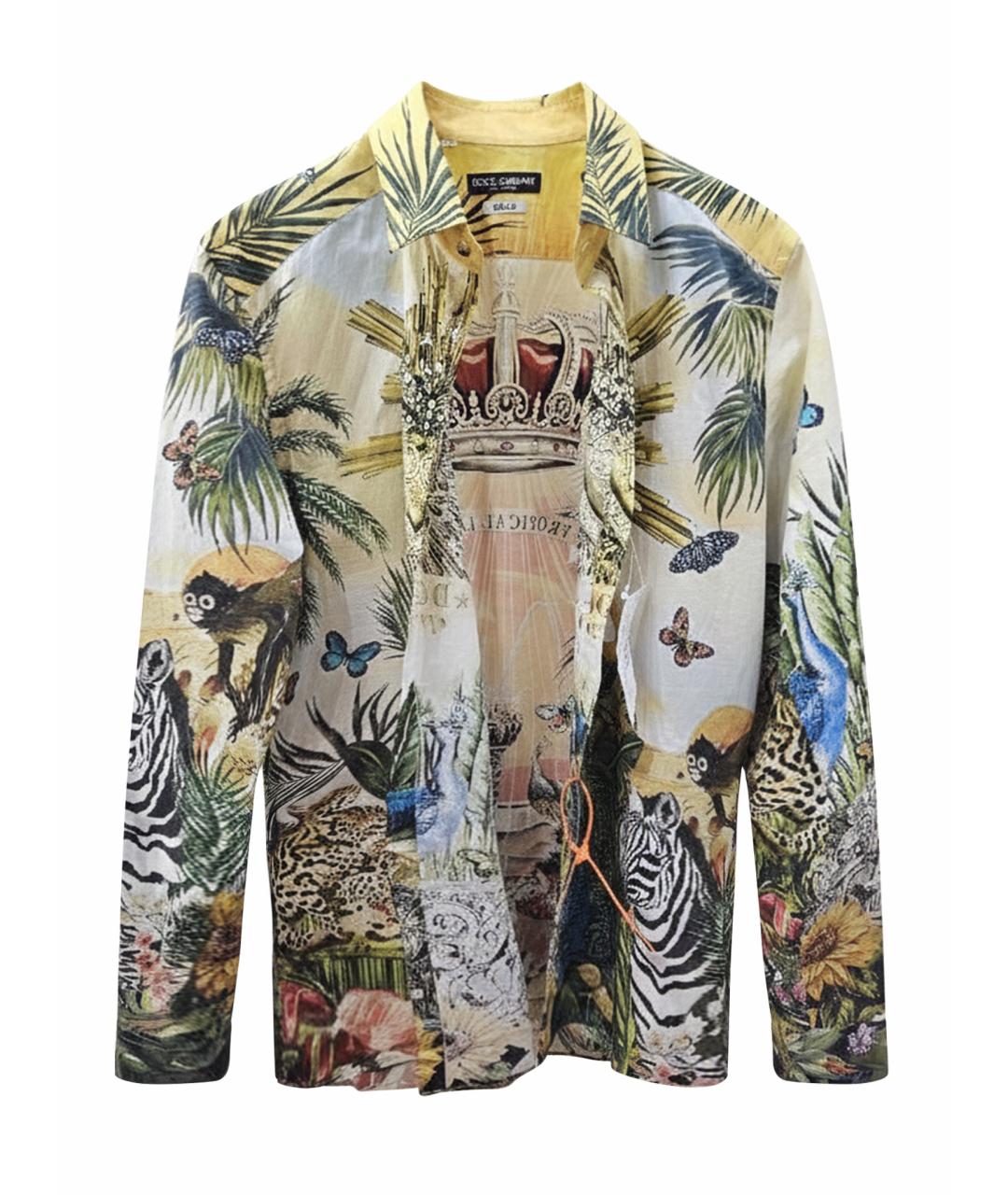 DOLCE&GABBANA Мульти хлопковая кэжуал рубашка, фото 1