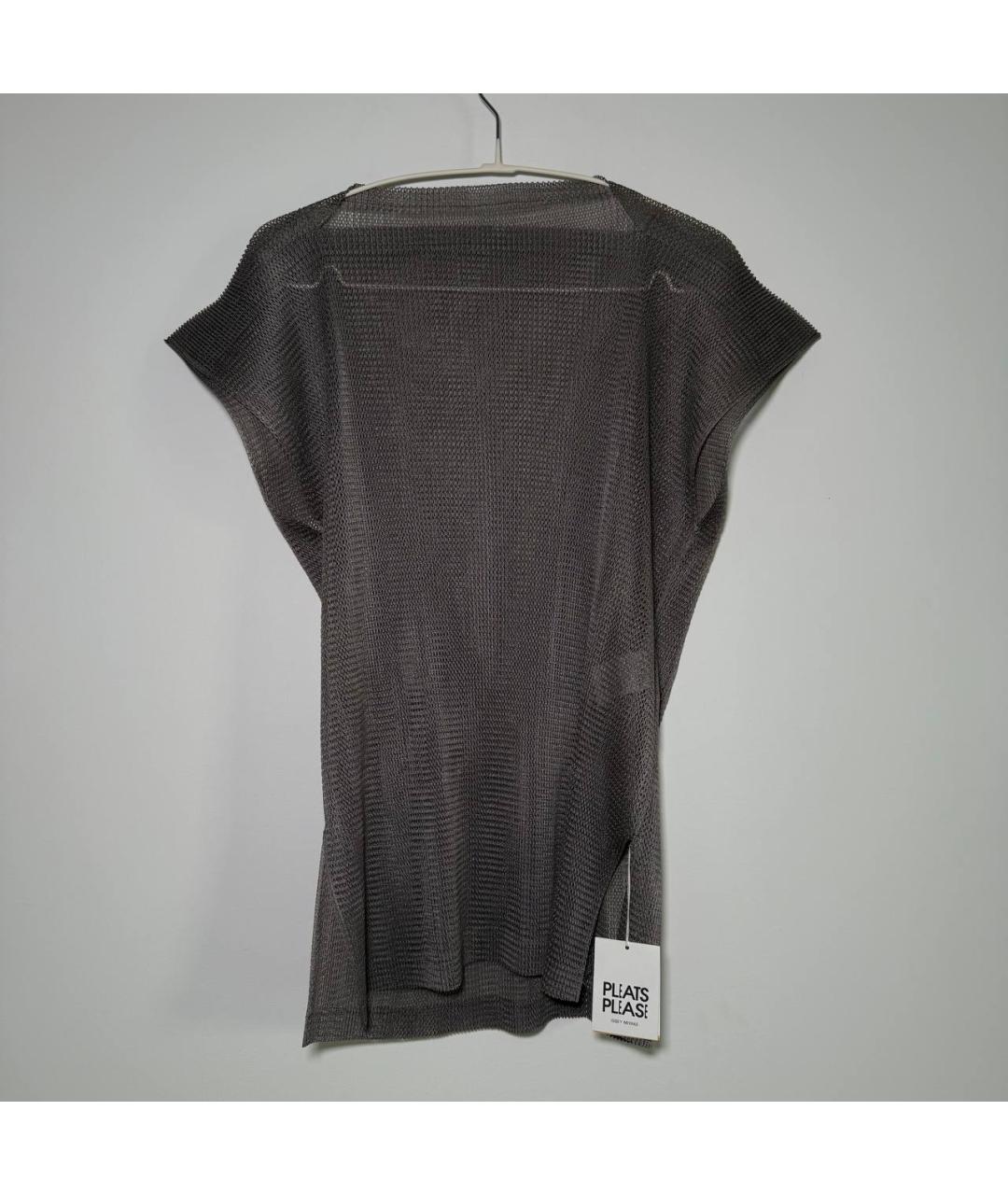 ISSEY MIYAKE Серая полиэстеровая майка, фото 5