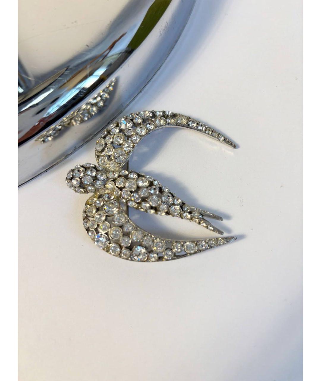 SONIA RYKIEL Серебряная металлическая булавка / брошь, фото 2