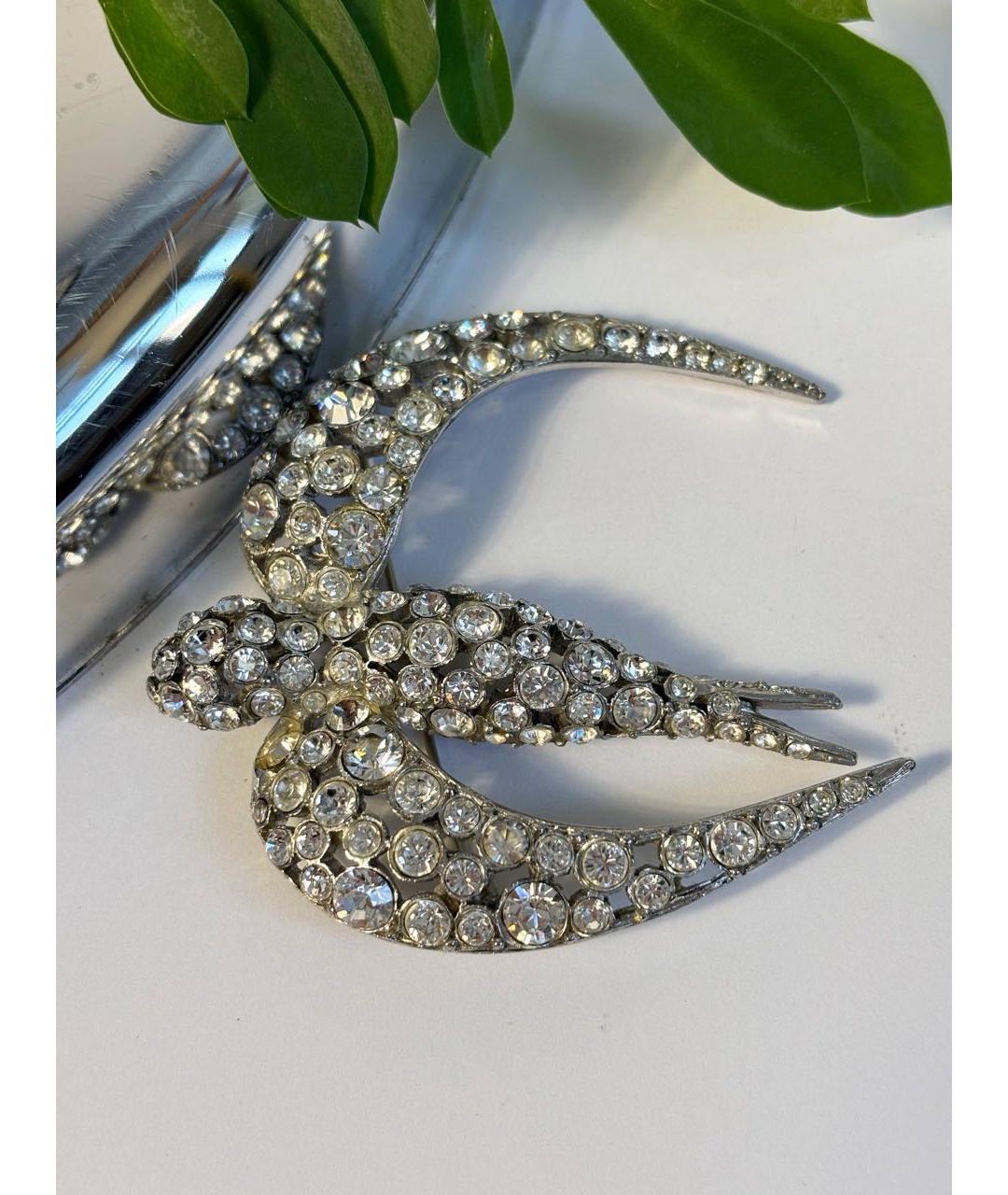 SONIA RYKIEL Серебряная металлическая булавка / брошь, фото 3