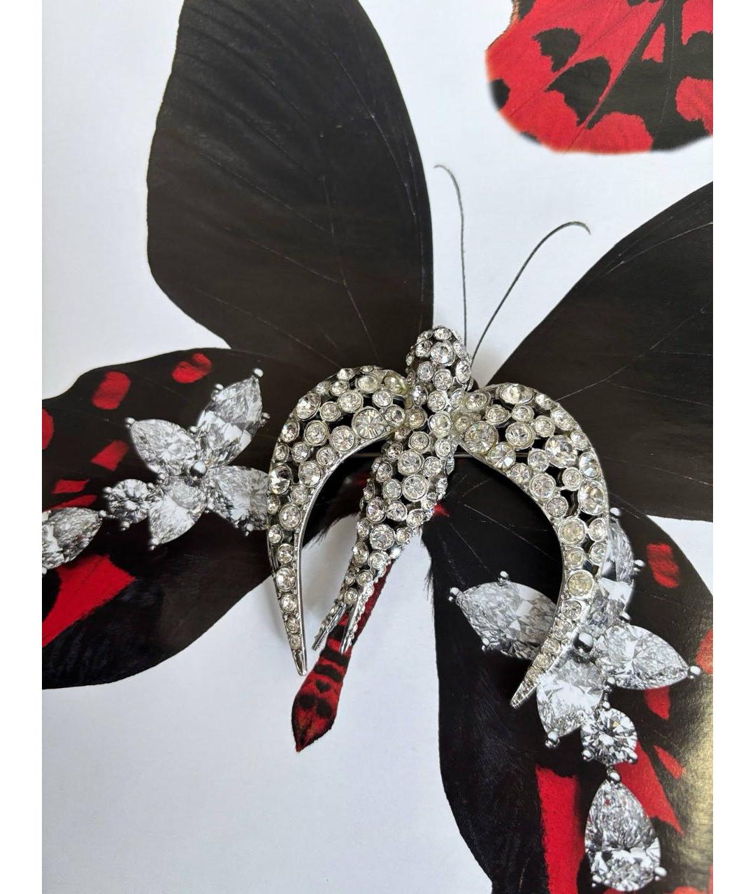 SONIA RYKIEL Серебряная металлическая булавка / брошь, фото 5