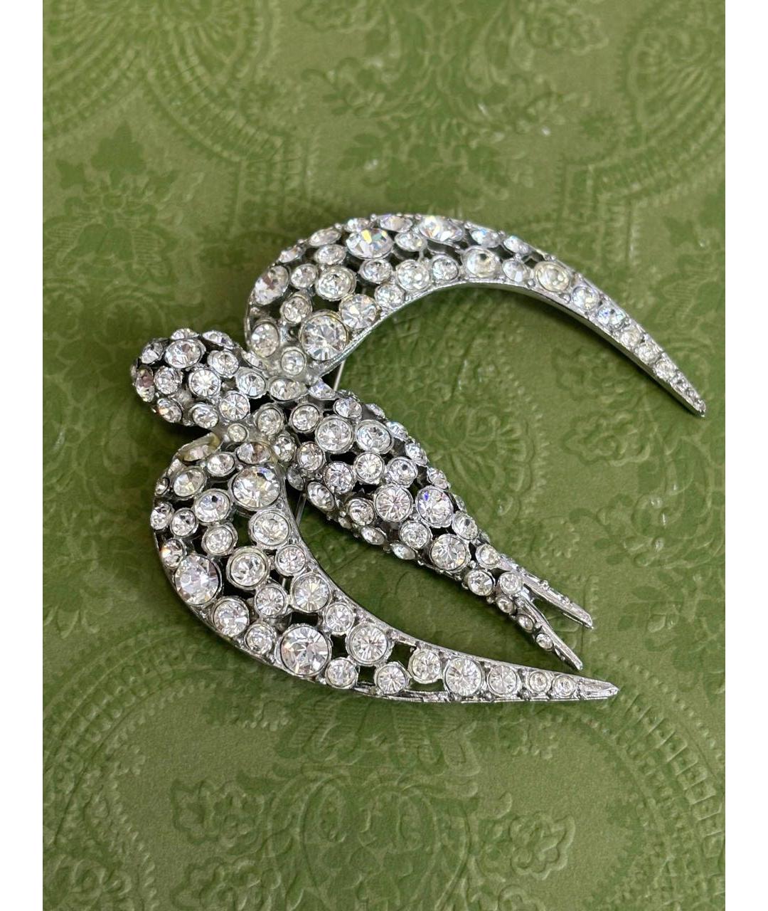 SONIA RYKIEL Серебряная металлическая булавка / брошь, фото 9