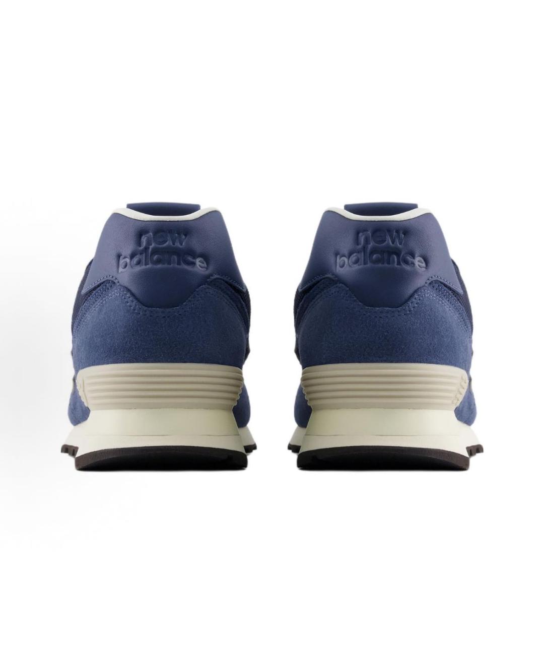 NEW BALANCE Темно-синие замшевые высокие кроссовки / кеды, фото 4