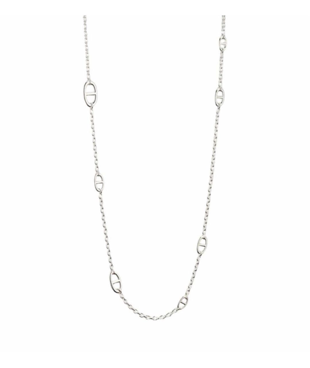 HERMES Серебряное серебряное колье, фото 1