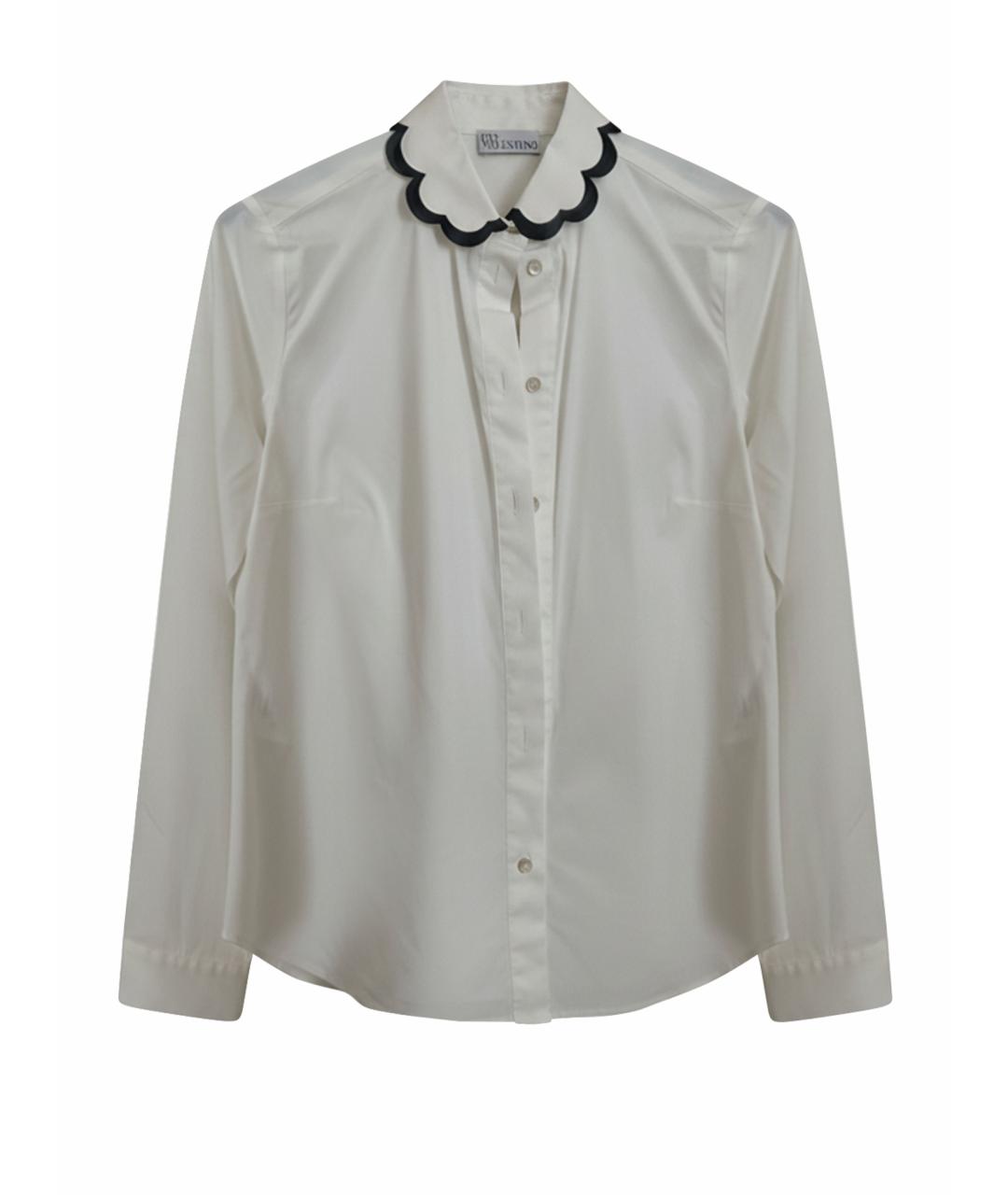 RED VALENTINO Белая хлопковая рубашка, фото 1