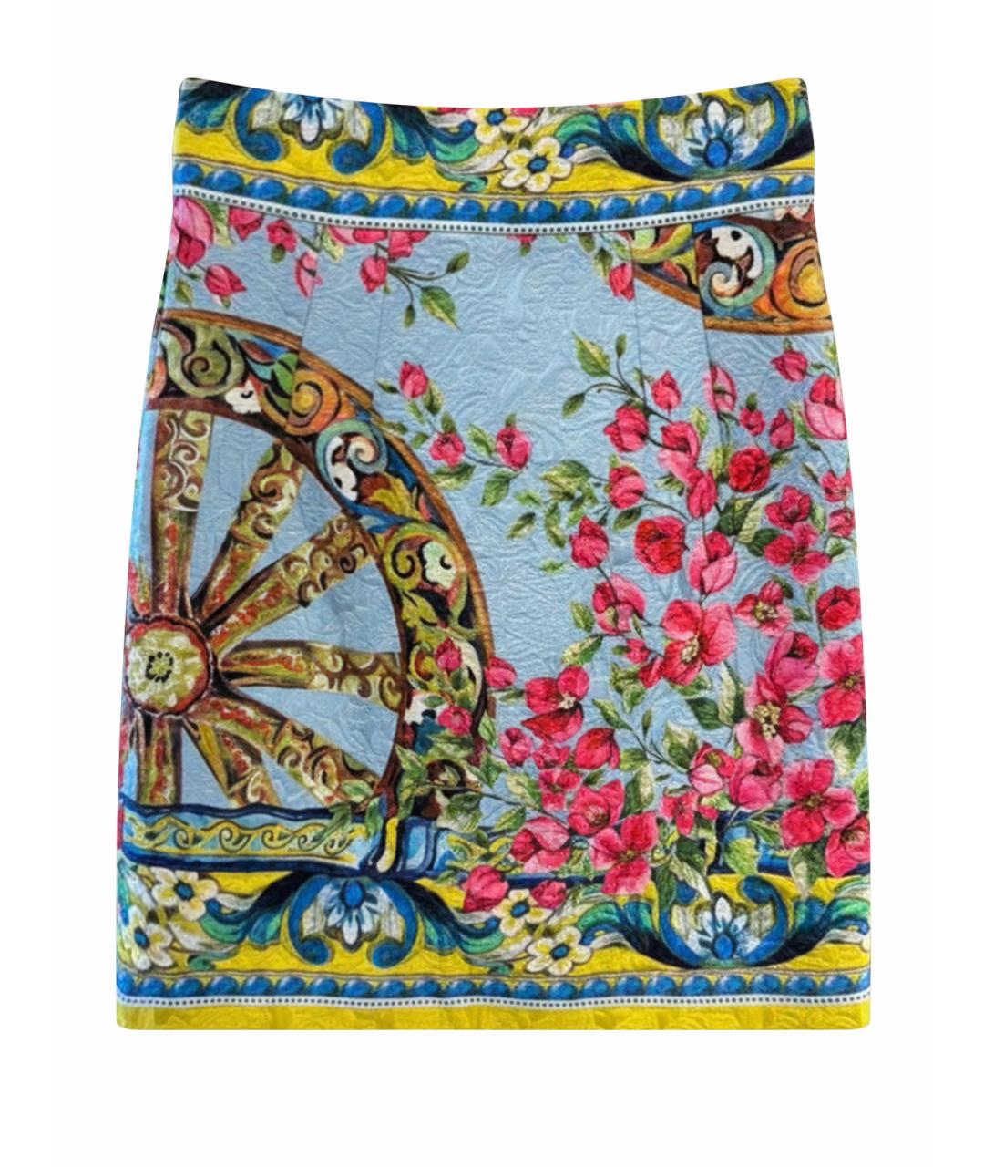 DOLCE&GABBANA Мульти юбка мини, фото 1