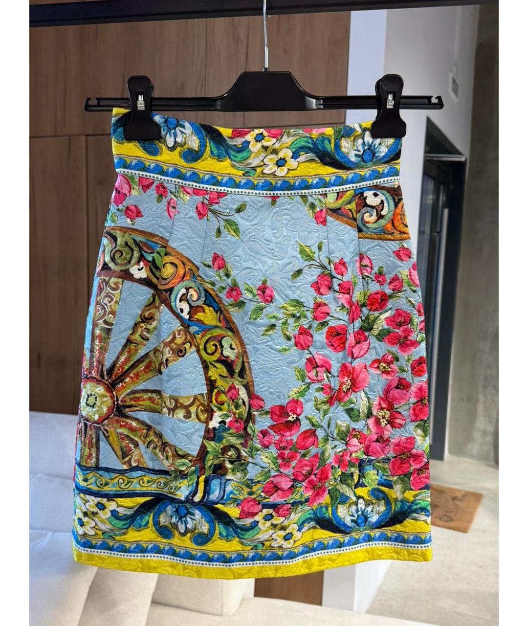 DOLCE&GABBANA Мульти юбка мини, фото 2