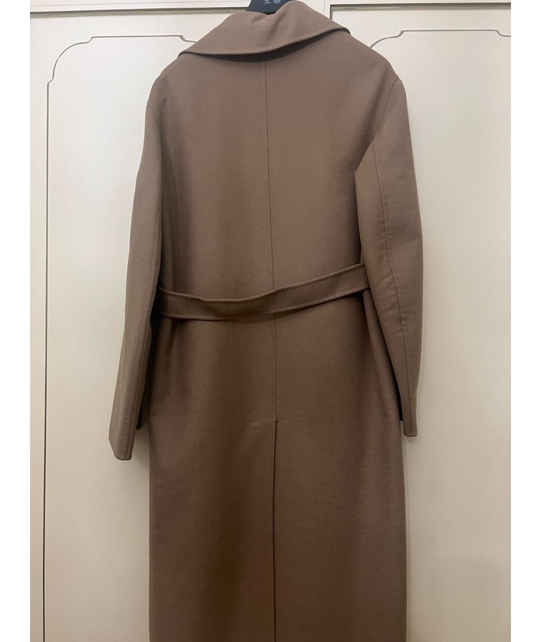 CHRISTIAN DIOR Коричневое шерстяное пальто, фото 2