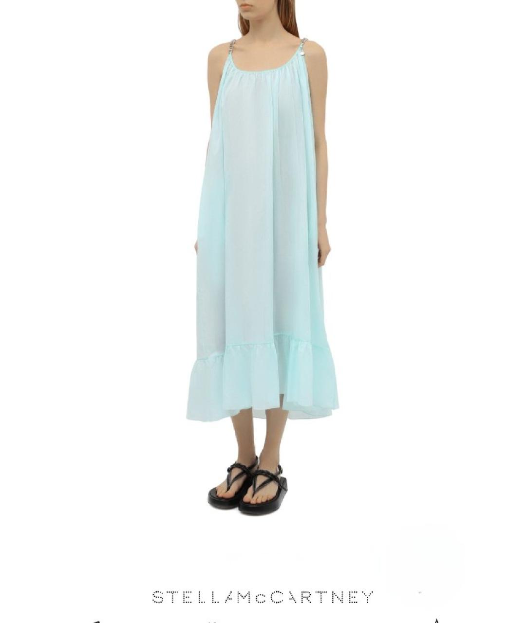 STELLA MCCARTNEY Голубой хлопковый сарафан, фото 6