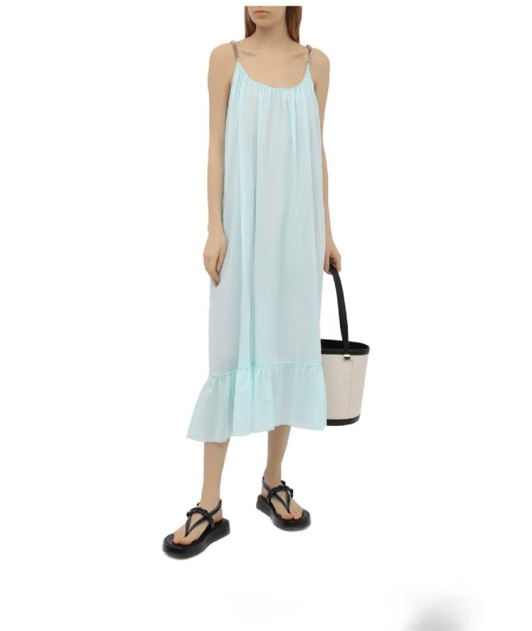 STELLA MCCARTNEY Голубой хлопковый сарафан, фото 8