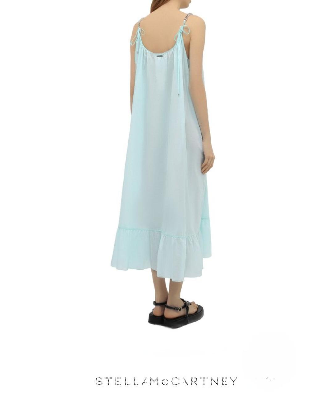 STELLA MCCARTNEY Голубой хлопковый сарафан, фото 2