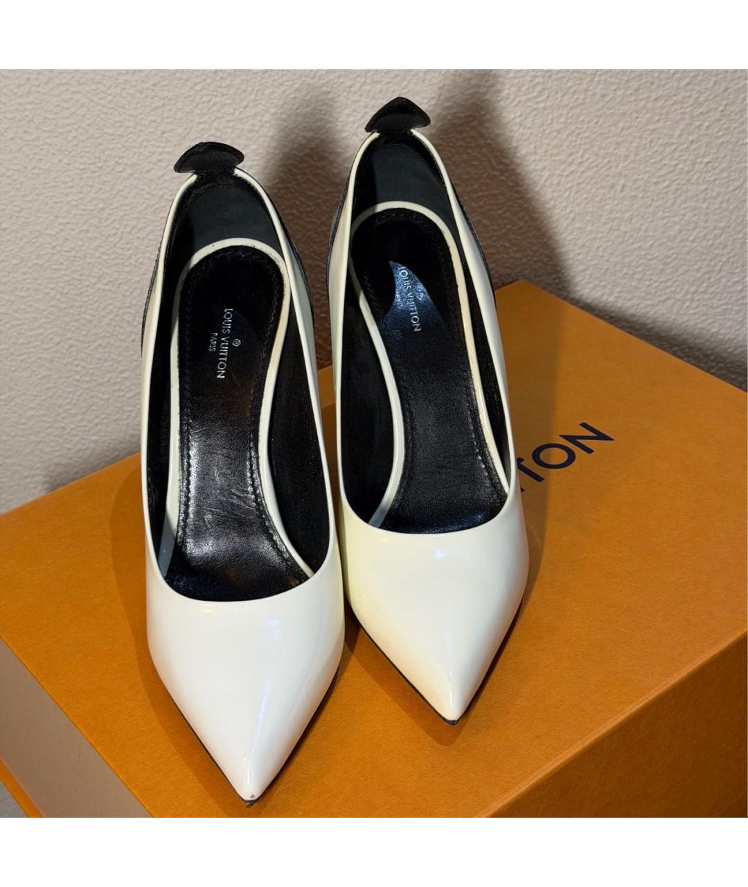 LOUIS VUITTON Белые кожаные туфли, фото 2