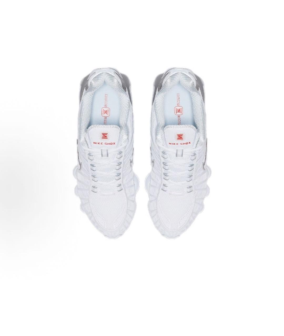 NIKE Белые текстильные высокие кроссовки / кеды, фото 3