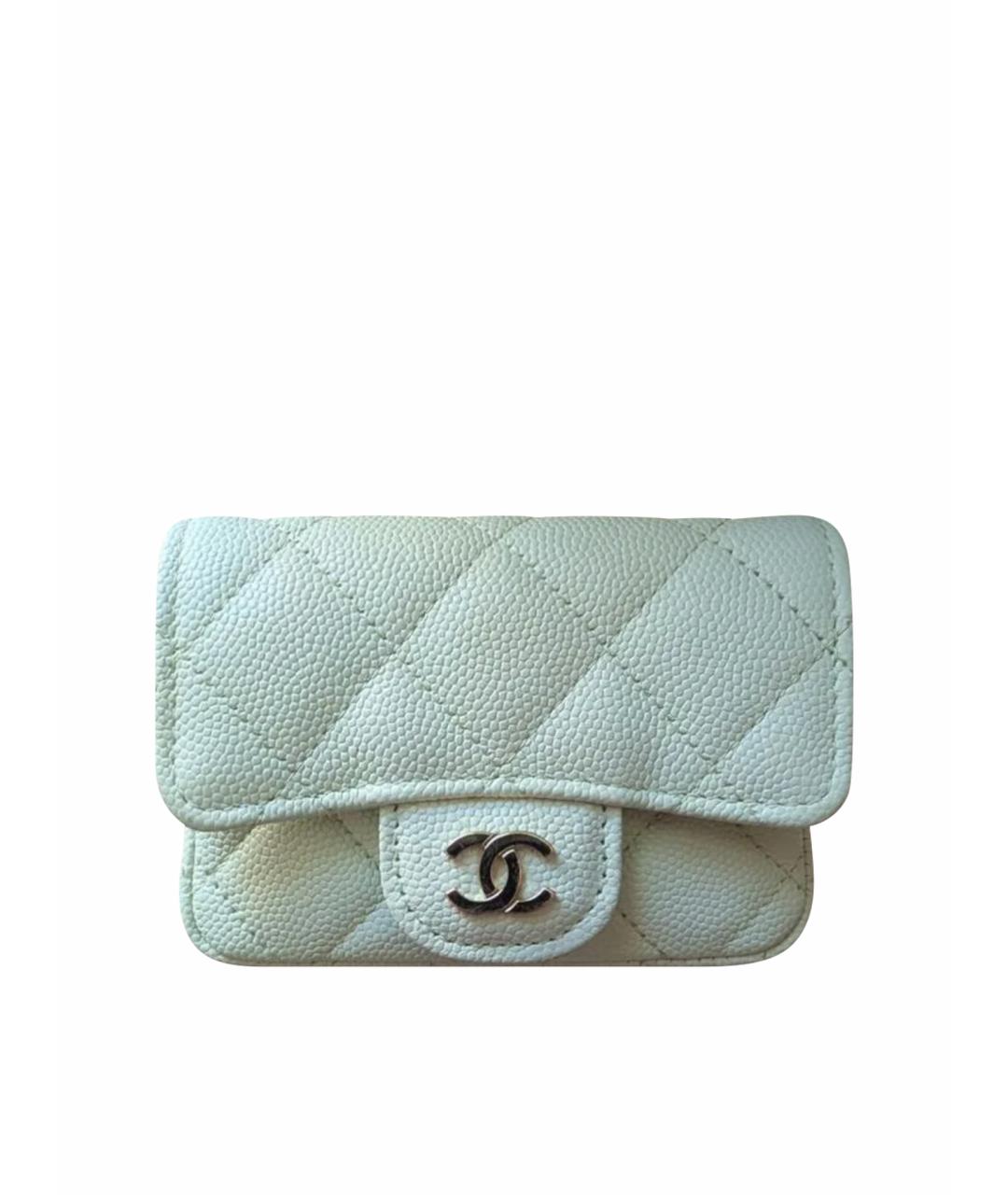 CHANEL Салатовая кожаная сумка через плечо, фото 1