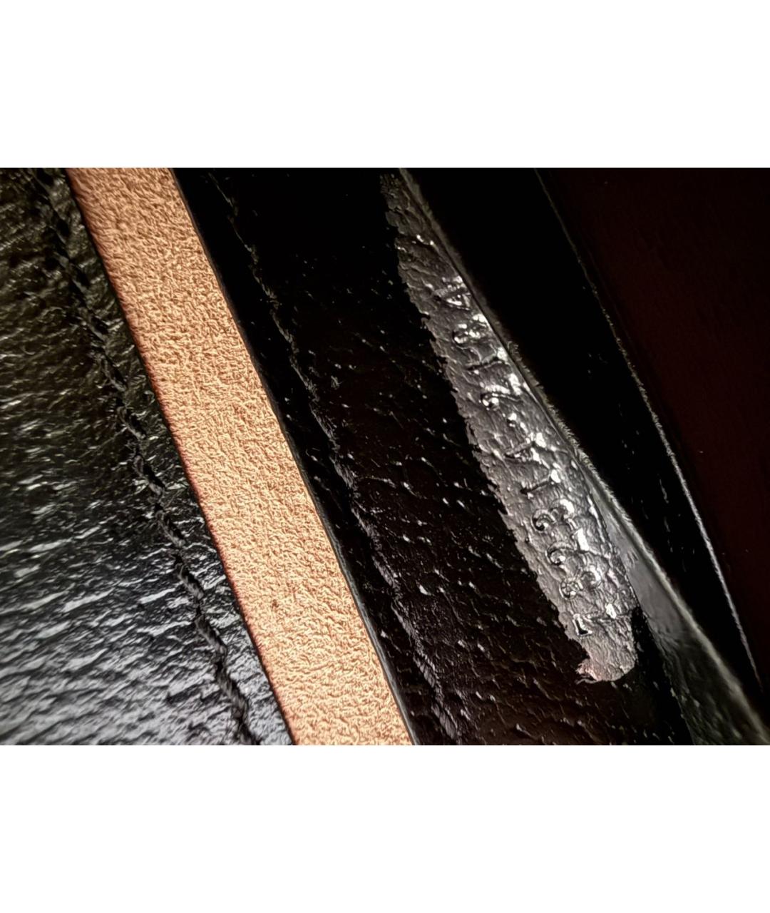 GUCCI Черная кожаная сумка через плечо, фото 5