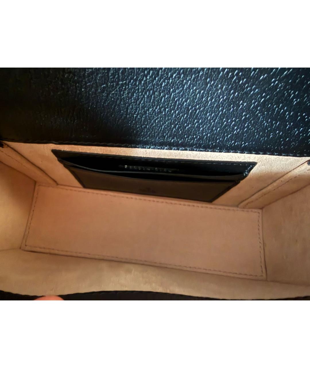 GUCCI Черная кожаная сумка через плечо, фото 4