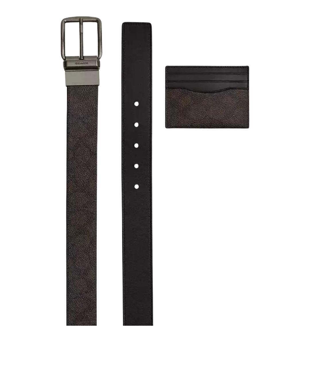 COACH Коричневый ремень, фото 1