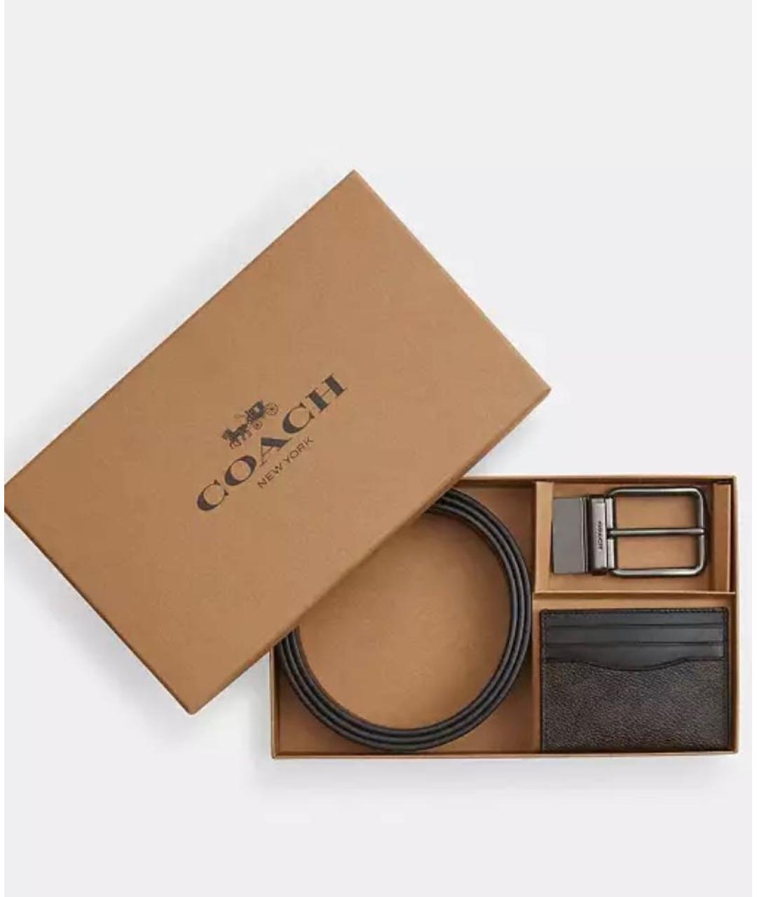 COACH Коричневый ремень, фото 2