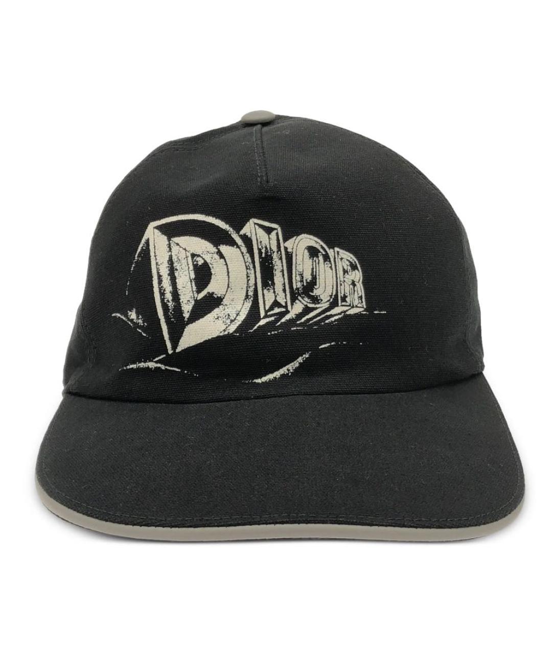 CHRISTIAN DIOR Черная хлопковая кепка, фото 1