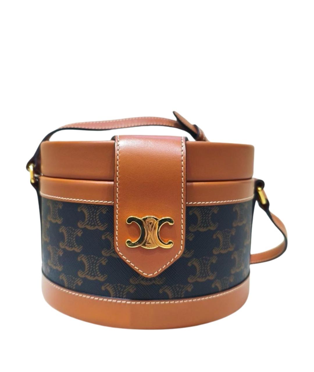 CELINE Темно-синяя тканевая сумка через плечо, фото 1