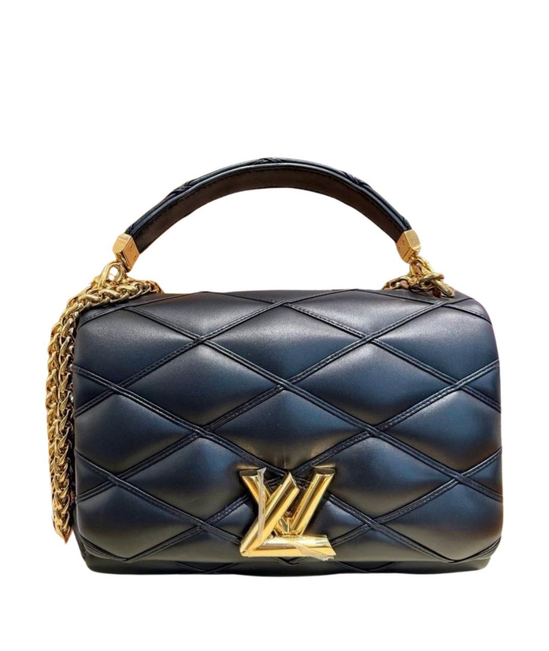 LOUIS VUITTON Черная кожаная сумка через плечо, фото 1