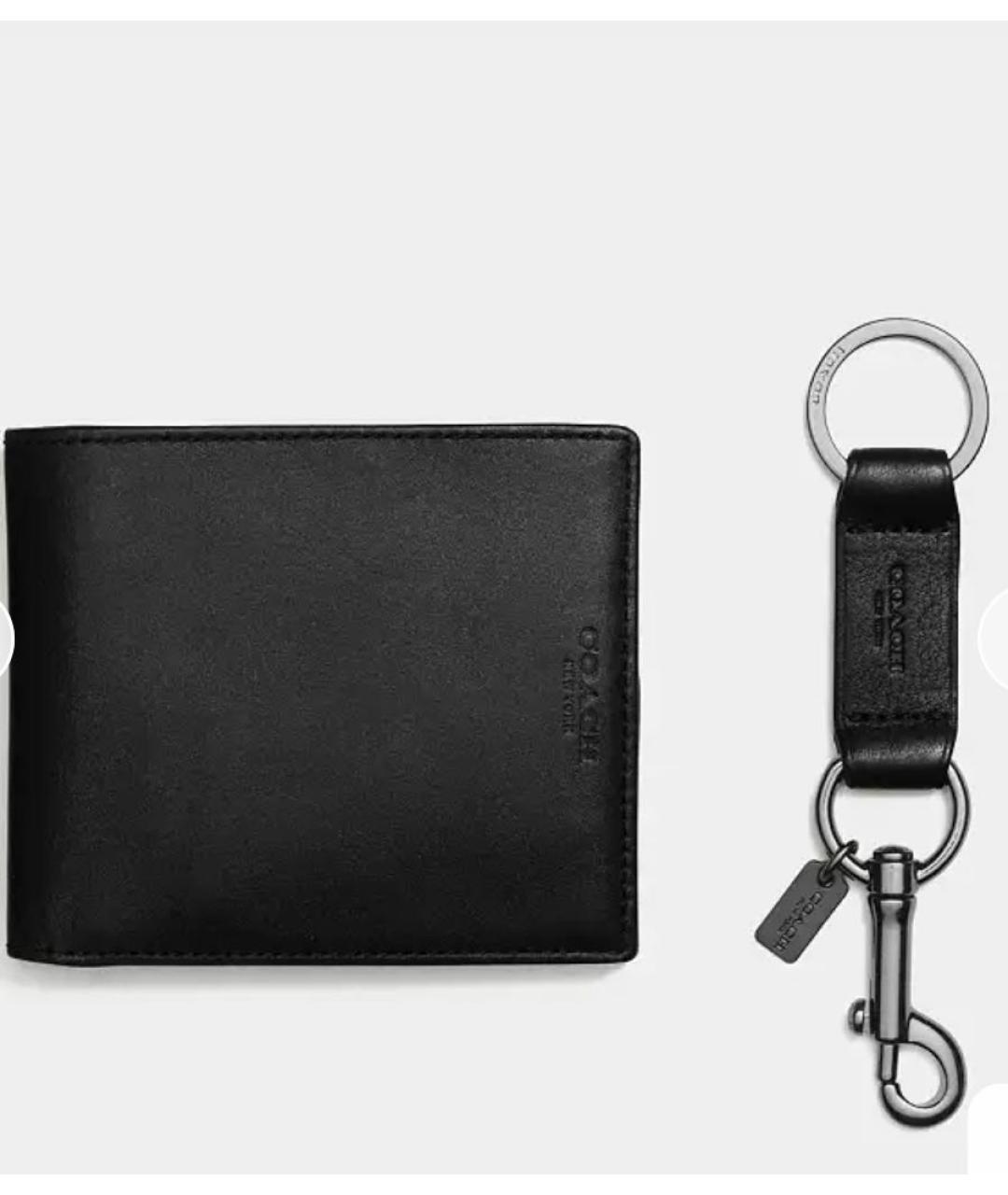 COACH Черный кожаный кардхолдер, фото 2