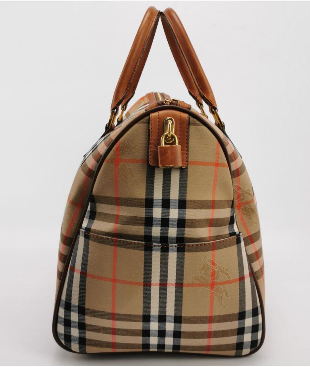 BURBERRY Коричневая дорожная/спортивная сумка, фото 2