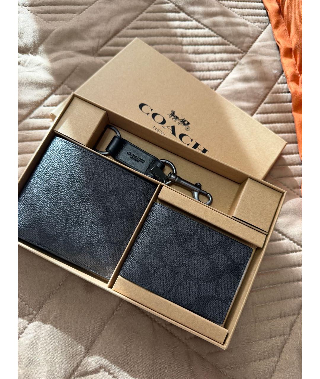 COACH Антрацитовый кардхолдер, фото 6