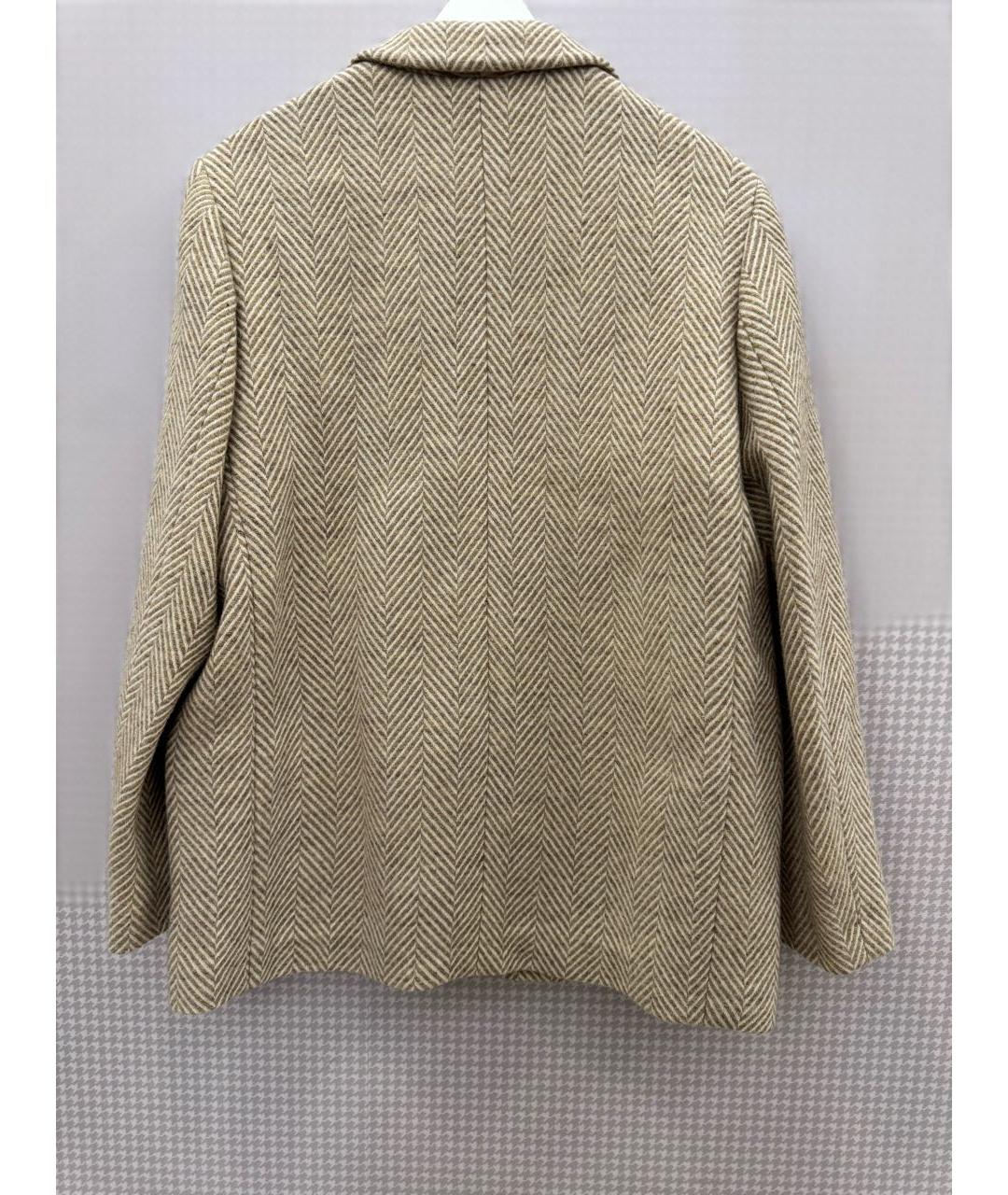 ISABEL MARANT Бежевый шерстяной жакет/пиджак, фото 2