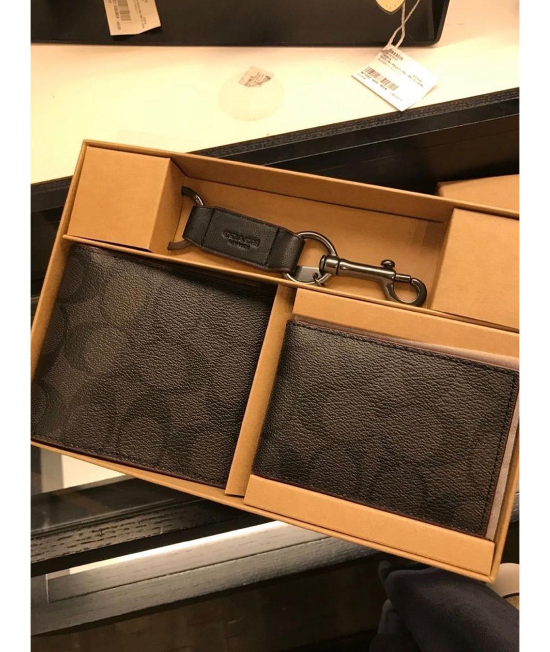 COACH Коричневый кошелек, фото 2