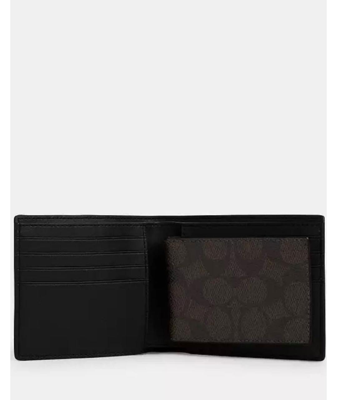 COACH Коричневый кошелек, фото 3