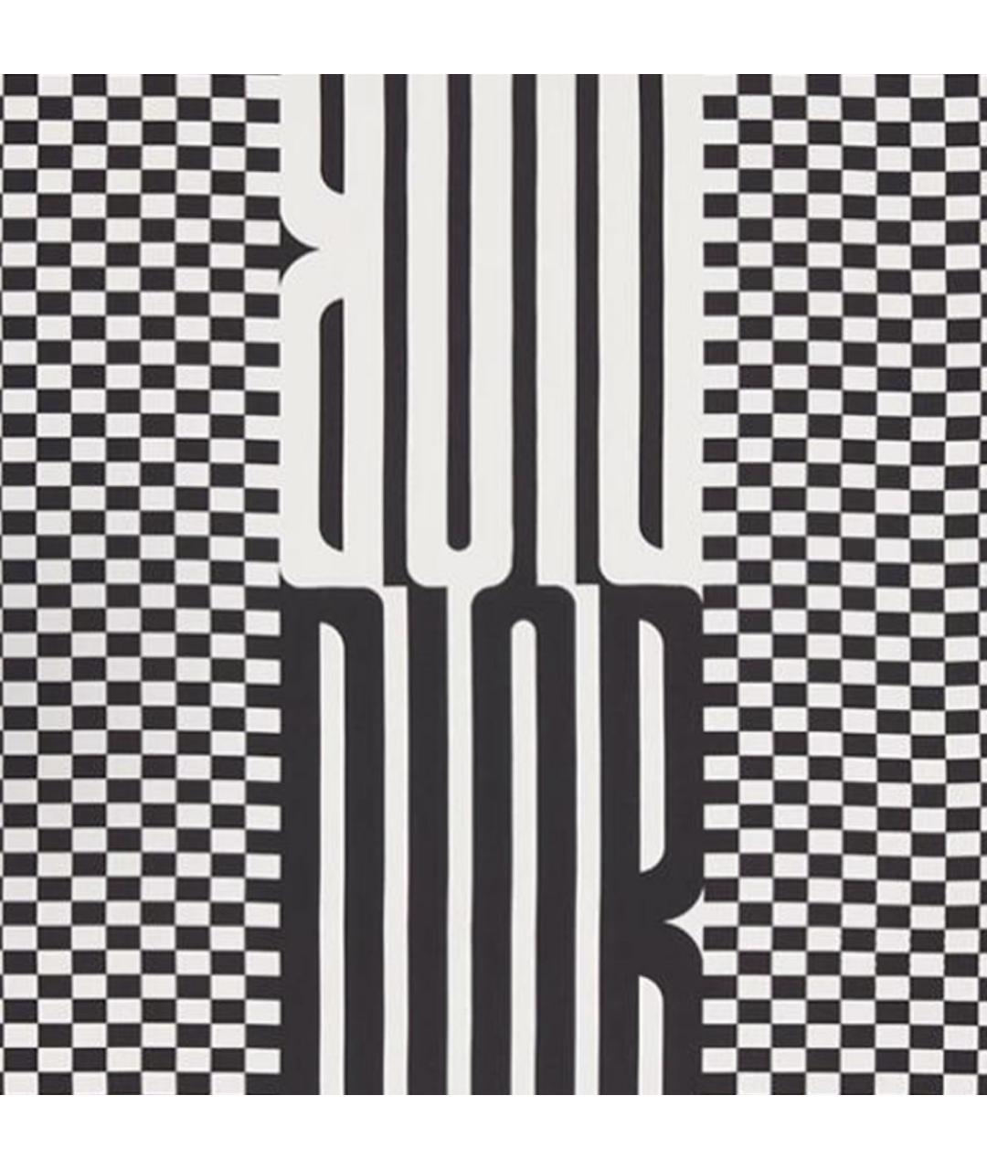 CHRISTIAN DIOR Черный шелковый платок, фото 2