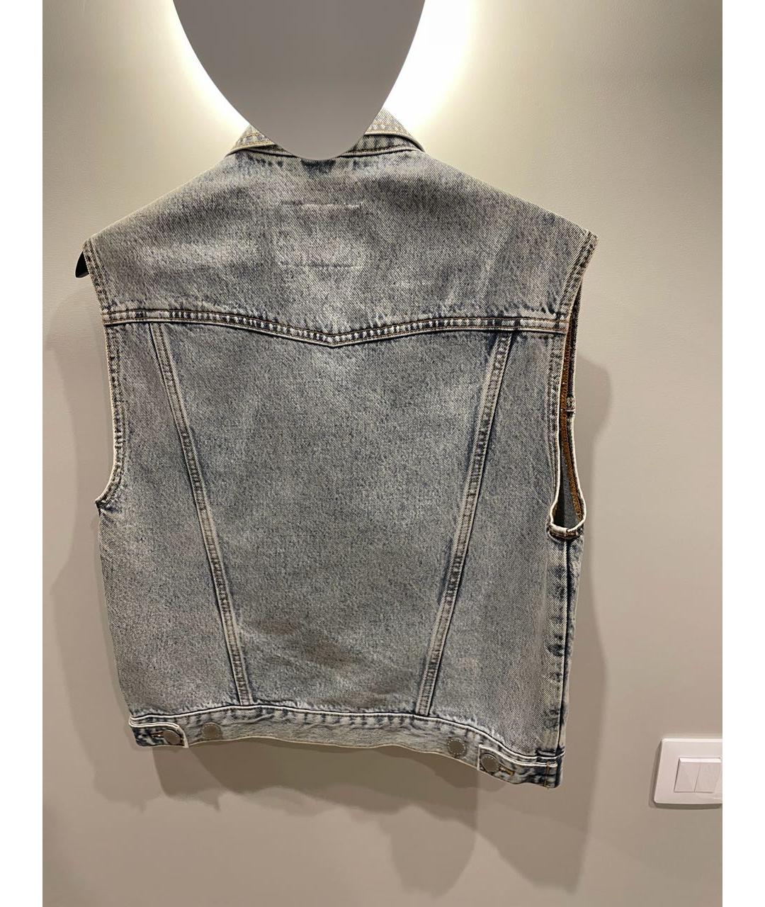 MAJE Голубой деним жилет, фото 2