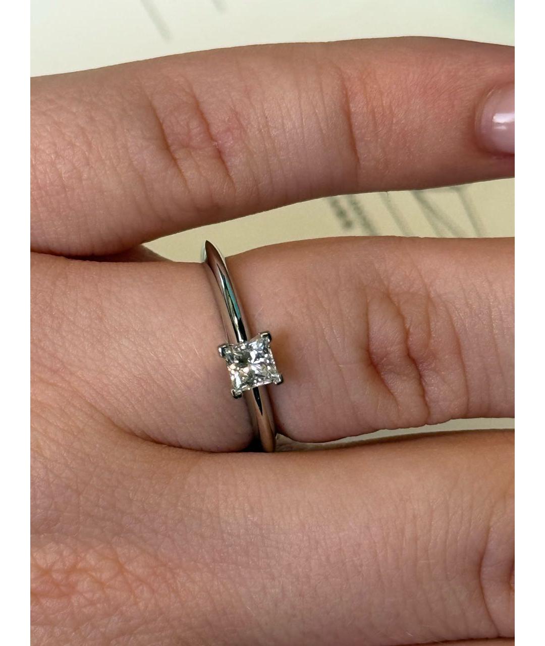 TIFFANY&CO Серебряное платиновое кольцо, фото 6