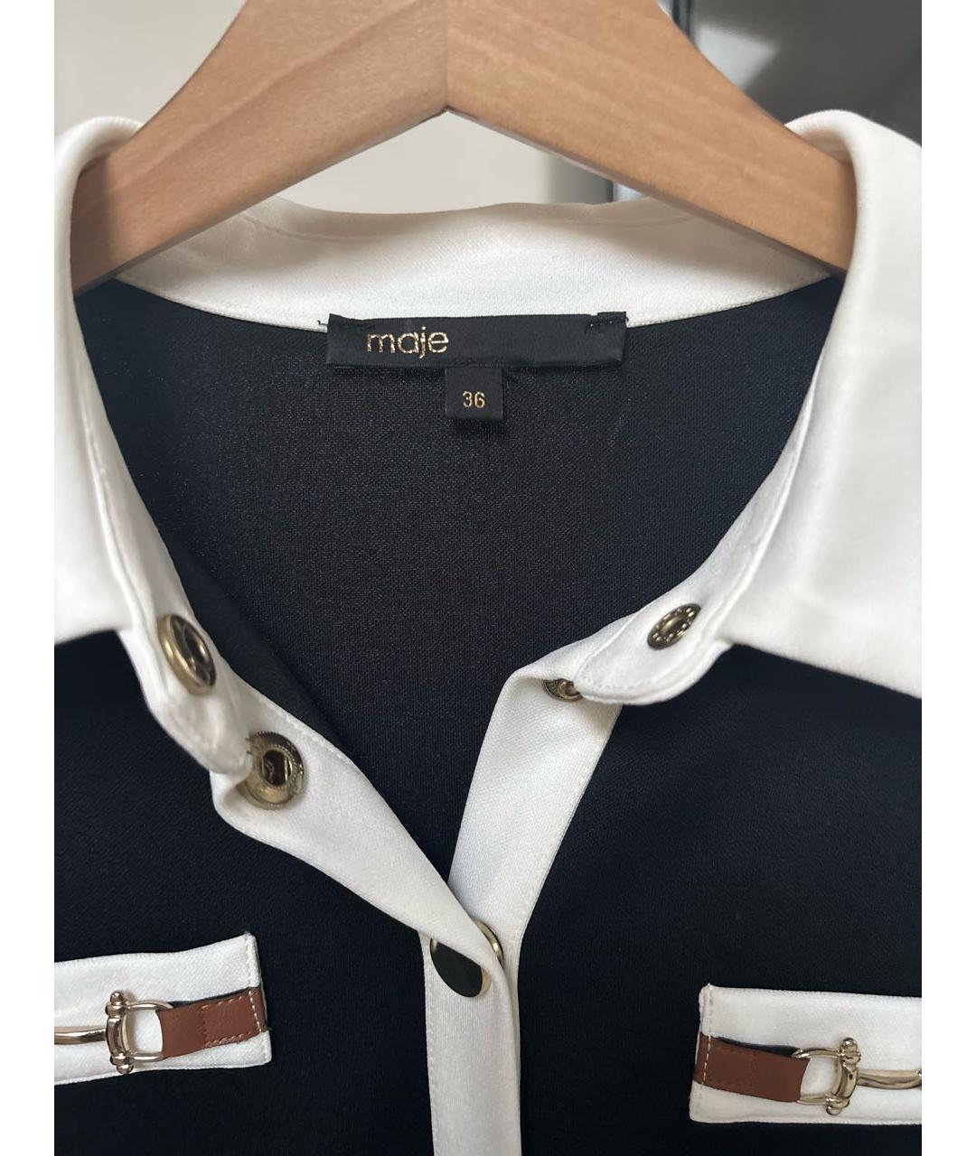 MAJE Черное повседневное платье, фото 3