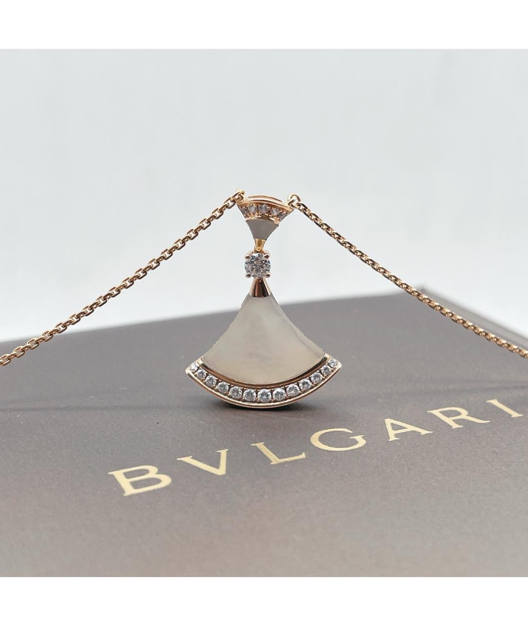 BVLGARI Золотая подвеска из розового золота, фото 4