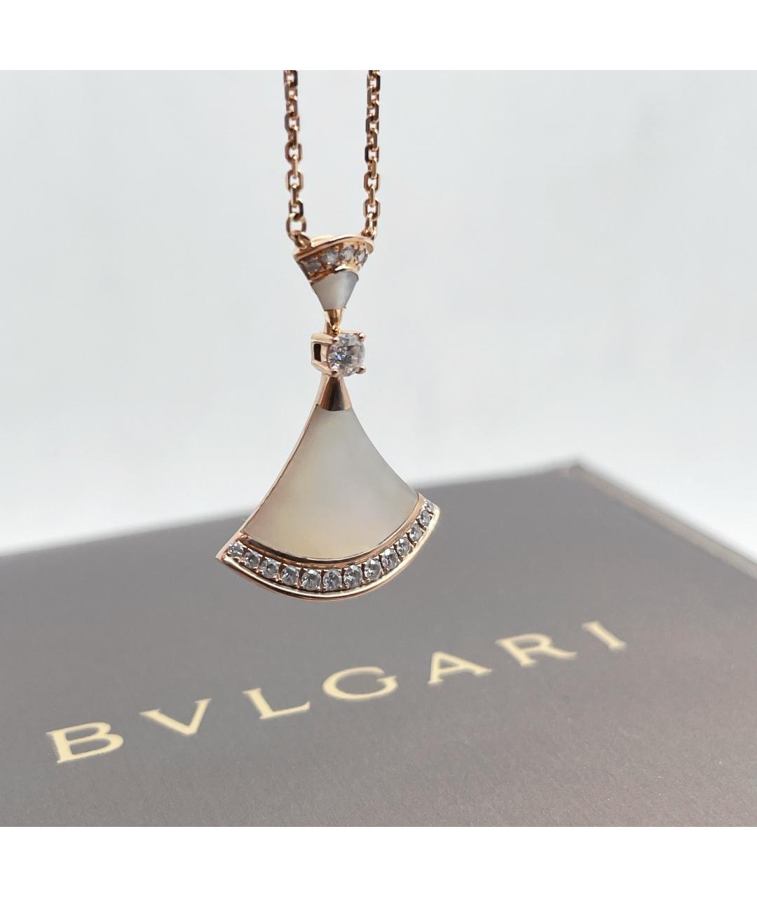 BVLGARI Золотая подвеска из розового золота, фото 6