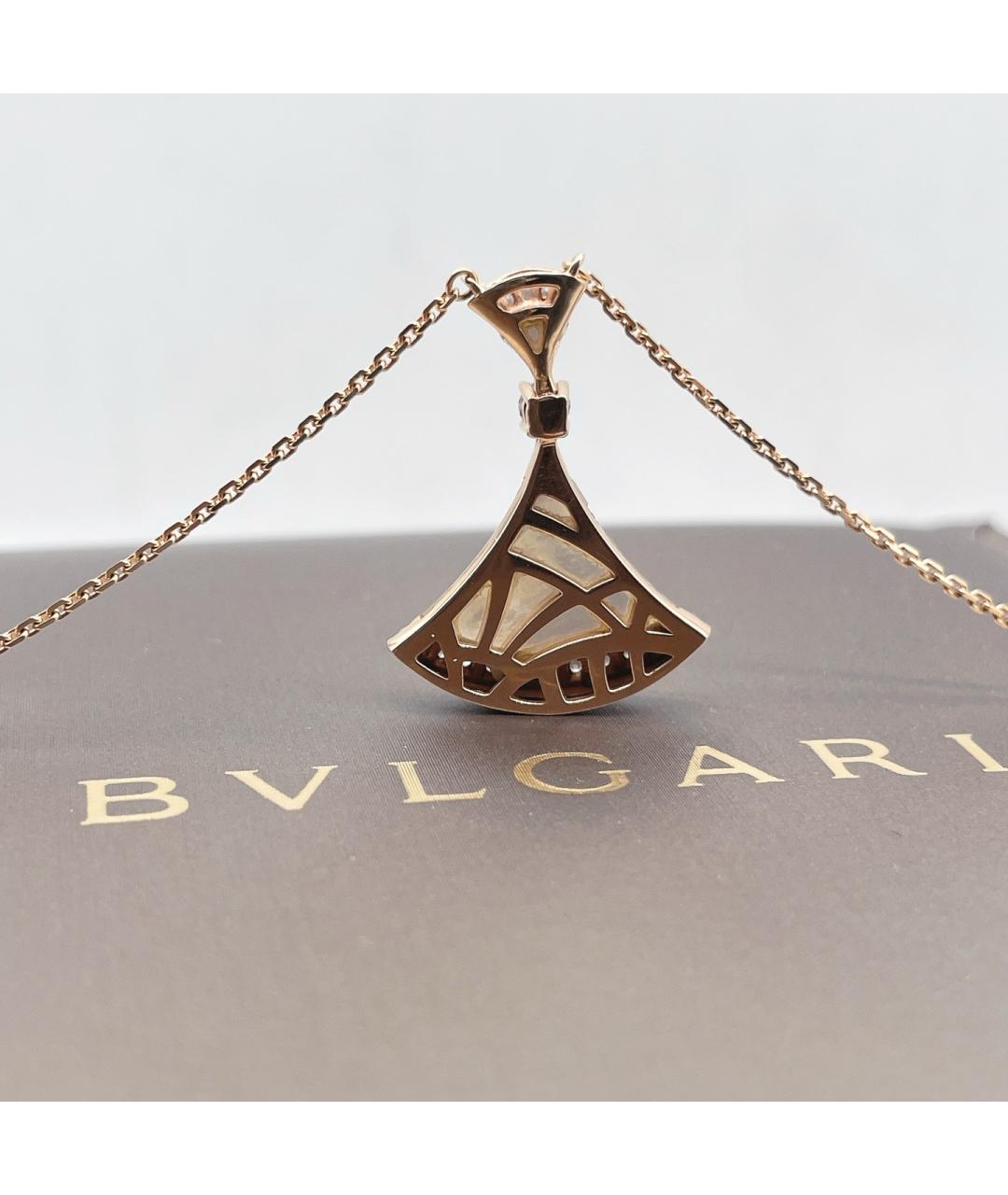 BVLGARI Золотая подвеска из розового золота, фото 5