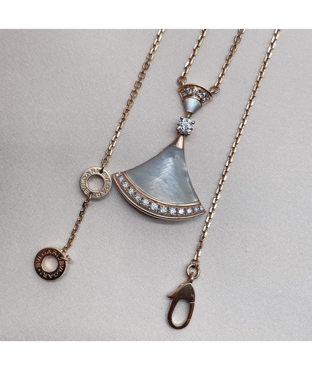 BVLGARI Золотая подвеска из розового золота, фото 3