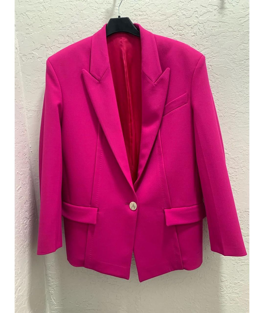 THE ATTICO Фуксия полиэстеровый костюм с брюками, фото 2