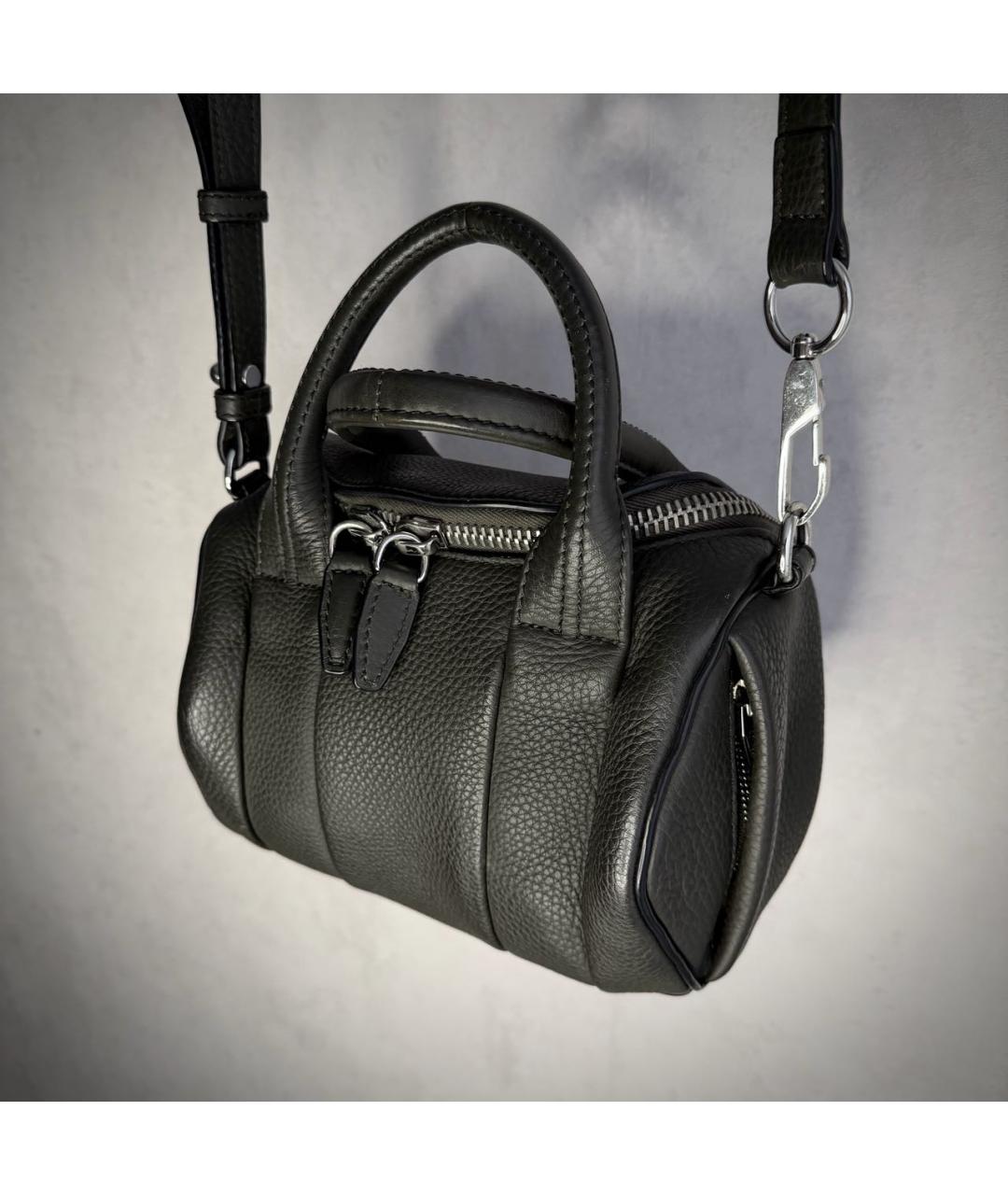 ALEXANDER WANG Зеленая кожаная сумка с короткими ручками, фото 2