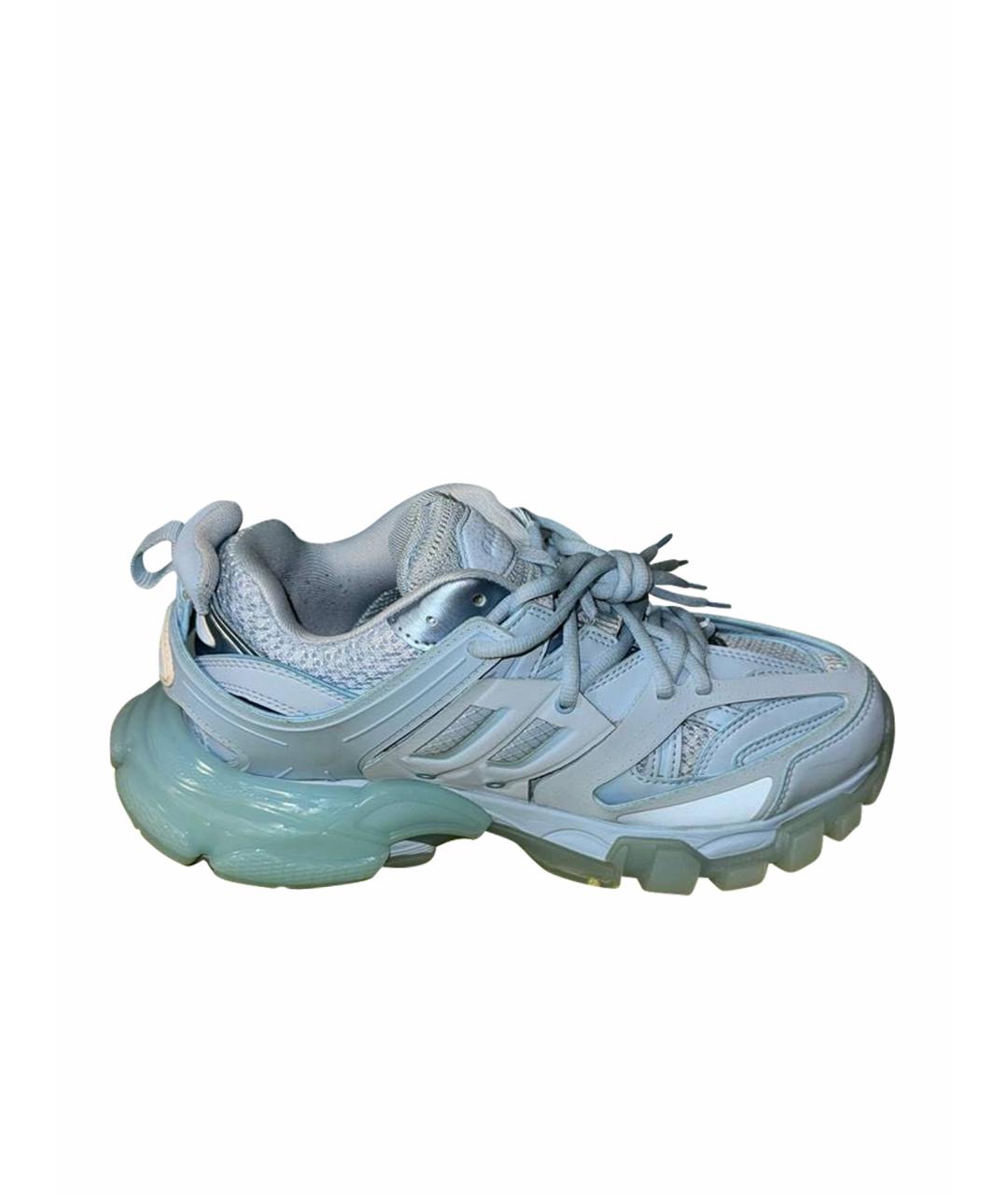 BALENCIAGA Голубые кроссовки, фото 1