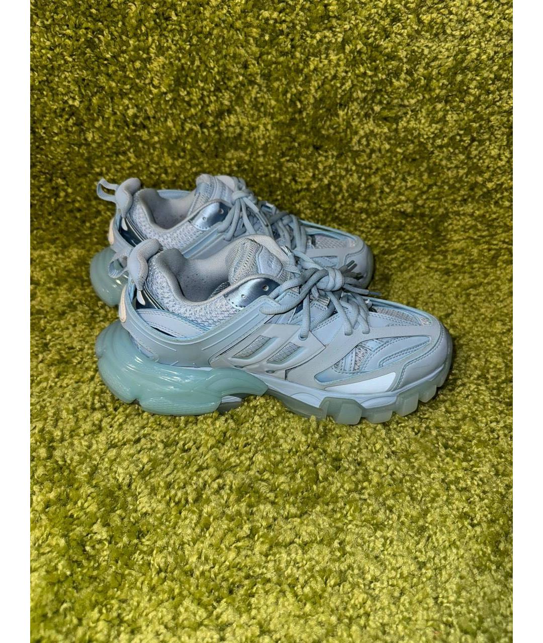 BALENCIAGA Голубые кроссовки, фото 5