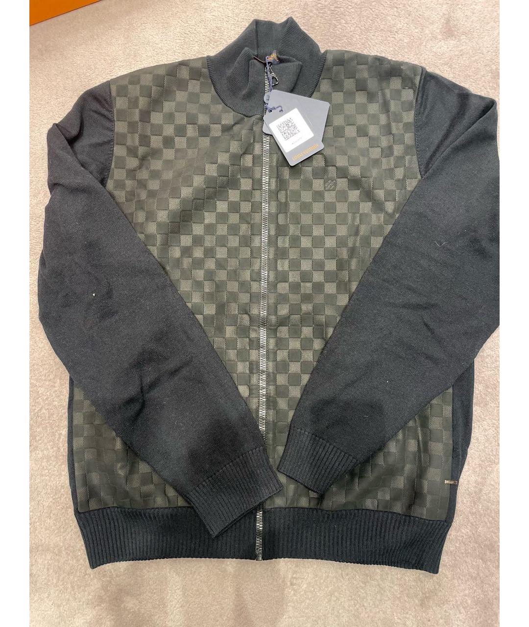 LOUIS VUITTON Черный шерстяной кардиган, фото 5