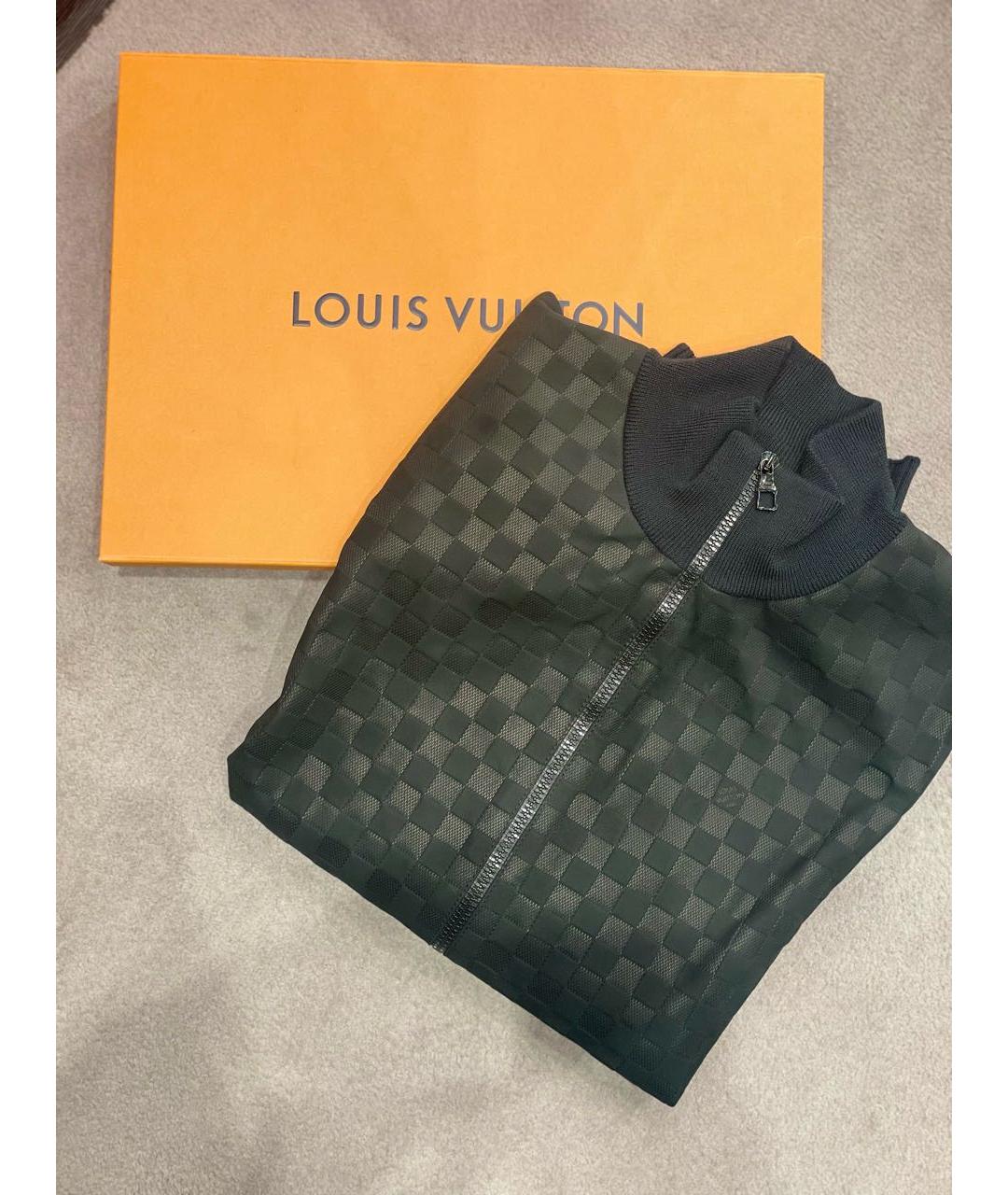 LOUIS VUITTON Черный шерстяной кардиган, фото 2
