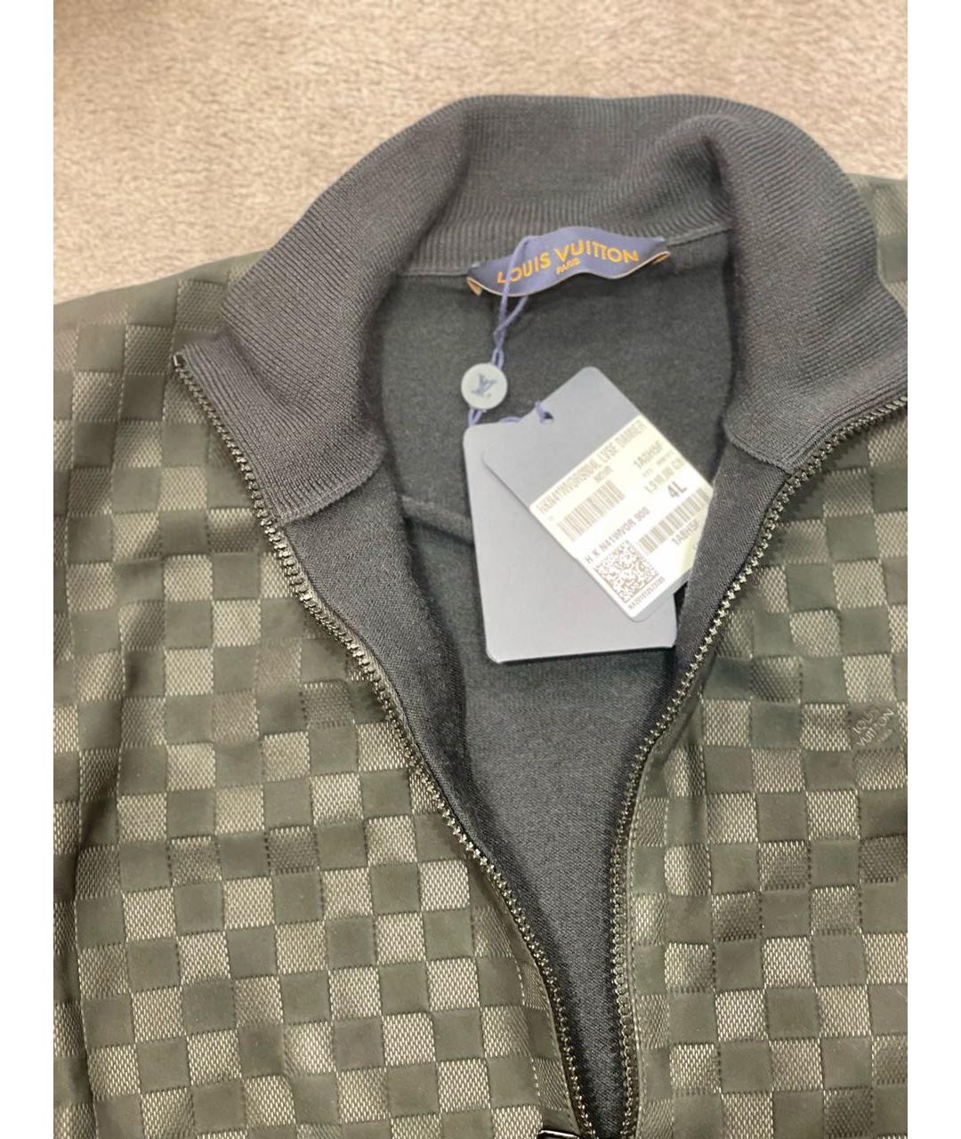 LOUIS VUITTON Черный шерстяной кардиган, фото 3